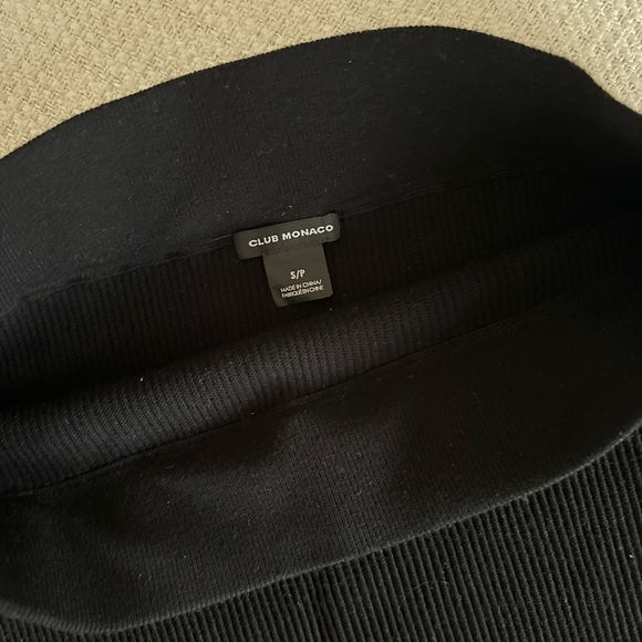 New - Ribbed Club Monaco Skirt - Picture 2 of 2